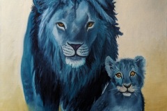 Wovon_der_kleine_Loewe_traeumt._2024_50x60_OaL