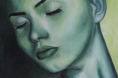 Gesicht_in_Gruen_2017_40x50