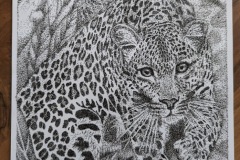 DotArt_afrikanischer-Leopard_A4_Tinte-auf-Papier